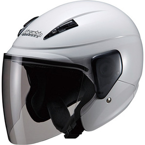 マルシン工業(Marushin) バイク ヘルメット ジェットヘルメット セミジェットヘルメット M-520XL ホワイト XLの画像1