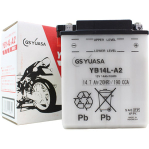 GSユアサ(ジーエスユアサ) バイク YB14L-A2 開放式バッテリー 液別 開放型バッテリーの画像1