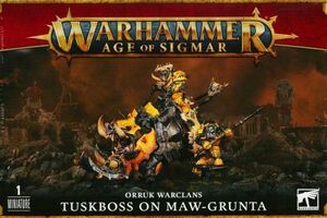 ◆【オールク・ウォークラン】タスクボス（モウグランタ騎乗） TUSKBOSS ON MAW-GRUNTA[89-81][WARHAMMER A.O.S]ウォーハンマー