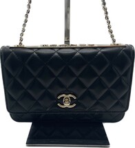 シャネル CHANEL ラムスキン ショルダーバッグ ブラック　希少品　管理番号0026_画像1