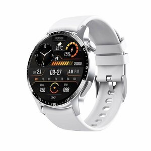  smart watch sound telephone call . sugar price . middle oxygen blood pressure made in Japan 24 hour body temperature measurement high precision heart .IP67 waterproof pedometer iPhone/Android silver (TPU)