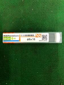 【未使用品】日進工具 無限プレミアム 高硬度用6枚刃スクエアEM MHDH645 D8X16　/　IT5SQHGD080E