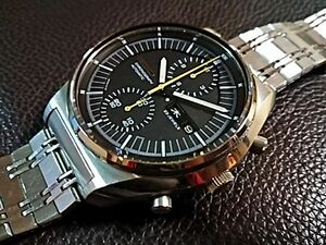  コレクターitem クロノグラフ SEIKO CHRONOGRAPH 6138-3000 Jumbo 23J JDMブレス 美品