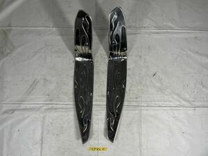 【中古・社外】ヤマハ マグザム ステップボード 炎柄 部品8 MAXAM YAMAHA