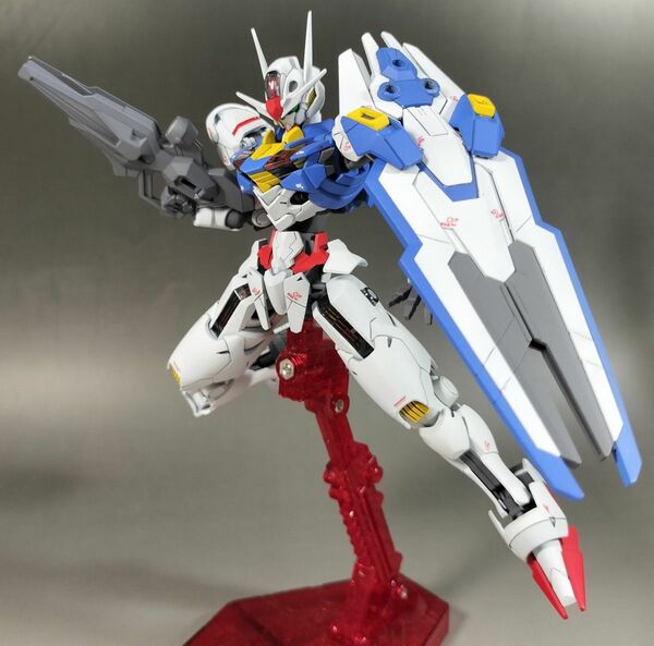 HG HGUC 1/144 ガンダム エアリアル フライトユニット 改修 全塗装 完成品 水星の魔女