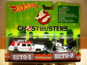 ホットウィール　ミ二カー　ゴーストバスターズ　ECTO－１　AND　ECTO－２　セット　◎ HotWheels GHOSTBUSTERS ECTO-1＆ECTO-2