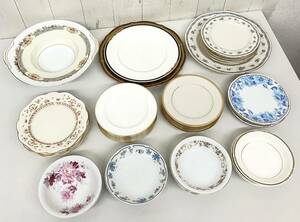 アンティーク テーブルウェア ＊NORITAKE ノリタケ ＊パン皿 ディッシュプレート ケーキ皿 ボウル 等 14種 41点 NITTO モダン 金彩 小花柄