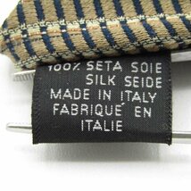 ミッソーニ ブランドネクタイ チェック柄 格子柄 シルク イタリア製 メンズ ベージュ Missoni_画像5