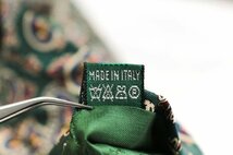 アンドリューズタイ ブランド ネクタイ 総柄 ペイズリー 幾何学模様 シルク イタリア製 メンズ グリーン Andrew's Ties_画像6