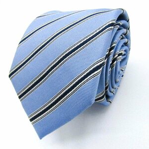  Person's бренд галстук шелк полоса рисунок в клетку мужской голубой PERSONS