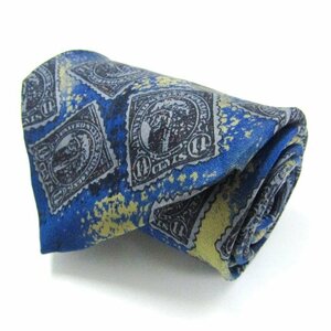  Benetton бренд галстук шелк общий рисунок мужской темно-синий BENETTON
