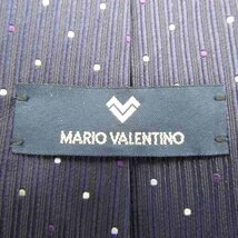 マリオヴァレンティノ ブランドネクタイ ドット バーチカルストライプ シルク 日本製 メンズ ネイビー MARIO VALENTINO_画像4