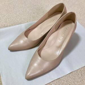 MAMIANmami Anne beautiful legs pumps beige pink beige used beautiful goods po Inte dotu