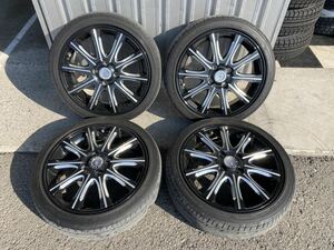 ワーク　PIETRA ピエトラ WORK　16インチ　5J+43 100-４H ブラックポリッシュ 165/50R16　4本セット