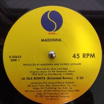 12inch US盤/MADONNA LA ISLA BONITA_画像3