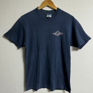 【古着】BEAR 半袖Tシャツ　フェード系　ネイビー　アメリカ製　mサイズ hanes beefy