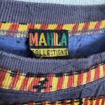 【古着】MAHILA collections 半袖Tシャツ　マルチカラー　アジアン_画像4