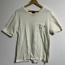 【人気】HUF 半袖　Tシャツ バックプリントあり　クリーム色　XL スケーター　ハフ_画像5