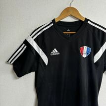 【古着】adidas アディダス　レジスタfC トレーニングシャツ　Lサイズ　ブラック　レア　少年サッカー　埼玉_画像2