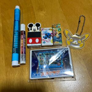 消しゴム6点☆ピカチュウのキーホルダー☆全て未使用品です☆