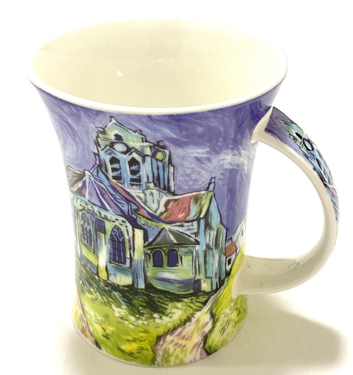 Hermoso artículo, hecho en Inglaterra, taza DUNOON, taza de café, 11cm, Impresionistas La Iglesia, pintura rara, utensilios de té, Taza, Cerámico