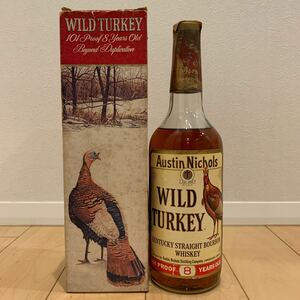 同梱可能 ワイルドターキー 8年 旧ボトル 750ml 50.5% 箱付き WILD TURKEY 8 years old 101proof 古酒 バーボン