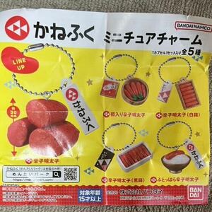 ガチャ かねふく ミニチュアチャーム 全5種セット　キーホルダー　ストラップ