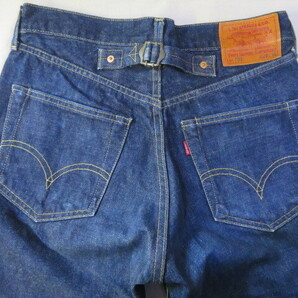 ☆90's 濃紺 日本製 LEVI'S リーバイス 702XX バックルバック ビッグE デニムパンツ ジーンズ 革パッチ 98年製 W29☆の画像7