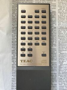 TEAC リモコン オーディオ RC-481 CDプレーヤー