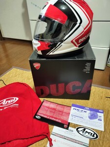 【希少】Arai RX-7X　ドゥカティ　Ducati Corse Speed 2 Lサイズ　59〜60cm フルフェイスヘルメット RX7X　アライ　バイク用