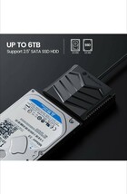 Yottamaster USB C - SATAケーブルアダプター 外付け SATA III ハードドライブコネクターコンバーター _画像3