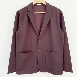 美品◎★UNIQLO ユニクロ★ジャケット テーラード トップス 上着 2B ジャージ素材 カジュアル ビジネス 軽量 やわらか 伸縮性 M /TT7648