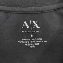 デザイン性◎★A/X ARMANI EXCHANGE アルマーニ エクスチェンジ★Tシャツ 半袖 トップス 上着 プリント コットン ブラック サイズS /TT7725_画像7