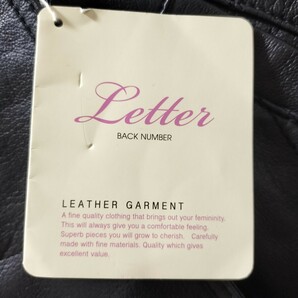 新品タグ付き★Letter BACK NUMBER レター バック ナンバー★リアル レザー real leather 本革 ジャケット ボア カラー サイズ S/ZZ7857の画像6