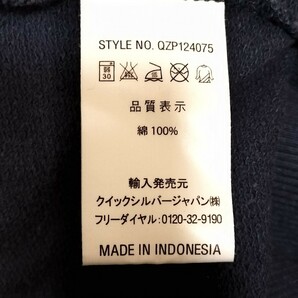 防寒性◎★QUIKSILVER クイックシルバー★ ジップアップ パーカー スウェット フーディ コットン メンズ サイズ L /ZZ7877の画像7