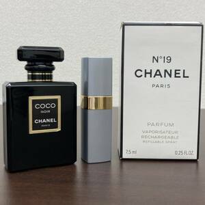 【まとめ出品】 COCO CHANEL PARIS EAU DE PARFUM ココヌワール 50ml No19 7.5ml 2本まとめ 中古 ココ シャネル ハイブランド 香水