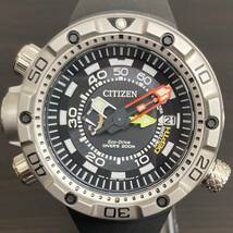 【稼働品】 CITIZEN PROMASTER AQUALAND Eco-Drive DIVERS 200m J250 S126011 シチズン プロマスター アクアランド 腕時計 中古_画像3