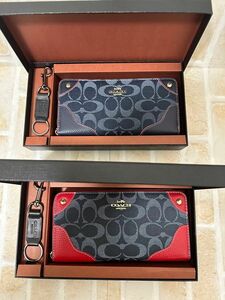 【1セット限定】COACH 長財布 ギフトセット ペア カップル