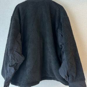 【未使用美品・希少】BEAMS M65 フリースジャケット ブラック size:XLの画像2