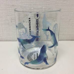 ■3917 Starbucks スターバックス グラスマグ ビーズハンドル クジラ スタバ マグカップ 食器 グッズの画像4