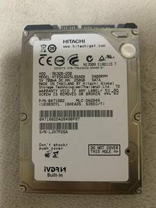 〓HITACHI〓　2.5インチHDD iVDR-S 250GB 動作品①