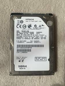 〓HITACHI〓　2.5インチHDD iVDR-S 250GB 動作品