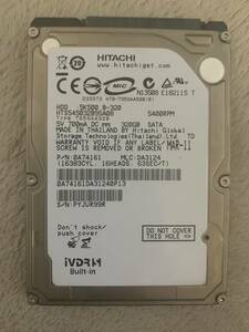 〓HITACHI〓　2.5インチHDD iVDR-S 320GB 動作品②