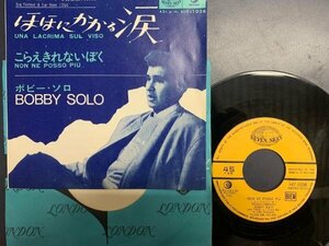 R2448 ; 【7inch】ボビー・ソロ ほほにかかる涙 こらえきれないぼく Una Lacrima Sul Viso / Non Ne Posso Pi Bobby Solo (HIT-1038)