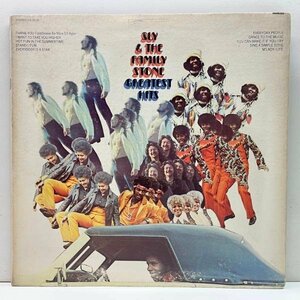 良好盤!! KE規格 黄ラベ USオリジナル SLY & THE FAMILY STONE Greatest Hits ('70 Epic) Stand!, Sing A Simple Song, 本作オンリーも2曲