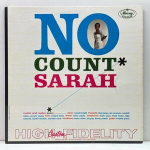 良好!! USオリジナル MONO 深溝 コーティング SARAH VAUGHAN No Count Sarah (Mercury) カウント・ベイシー(抜き)楽団との好演