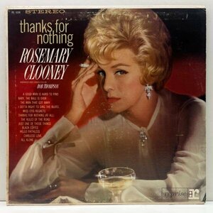 良好盤!! USオリジナル 初版 1Aマト 3色ラベ ROSEMARY CLOONEY Thanks For Nothing ('64 Reprise) ローズマリー・クルーニーの多才な魅力