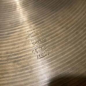 ビンテージ AVEDIS ZILDJIAN NEW BEAT HI HAT TOP & BOTTOM SET TURKISH CYMBALS MADE IN USA 14インチ ハイハット シンバルの画像4