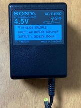 SONY ソニー 純正 ACアダプター AC-E455D DC4.5V-500mA CDウォークマン D-F700 中古 通電確認済 送料無料_画像2