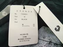 未使用 タグ付 CRONOS Tシャツ Ｍサイズ 黒 クロノス_画像6